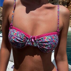 Strawberry Milk Mob Saint Tropez Bikini Top Small